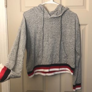 Lightweight slightly cropped hoodie